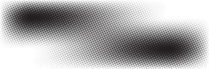 Black halftone gradient dot patterns background. dots modern vector