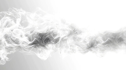Abstract Smoke: Ethereal Vapor Swirls in Gray and White Hues