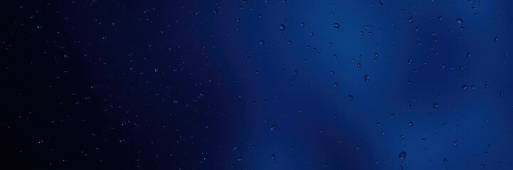 Naklejka premium Dark Blue Ombre Background with Water Droplets, abstract pattern, blue background