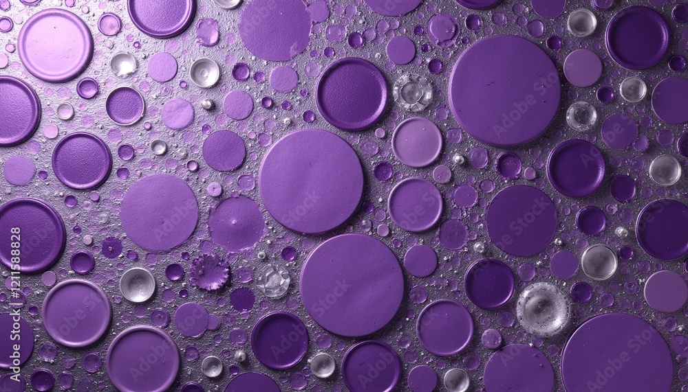 Poster purple circular patterns on textured background