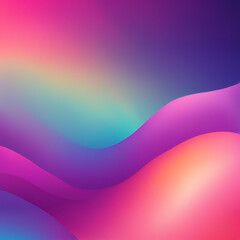 A vibrant, flowing wave of colors blending from purple to pink to blue, creating a dreamy and dynamic effect. The smooth gradient design evokes creativity, ideal for abstract art or modern digital bac