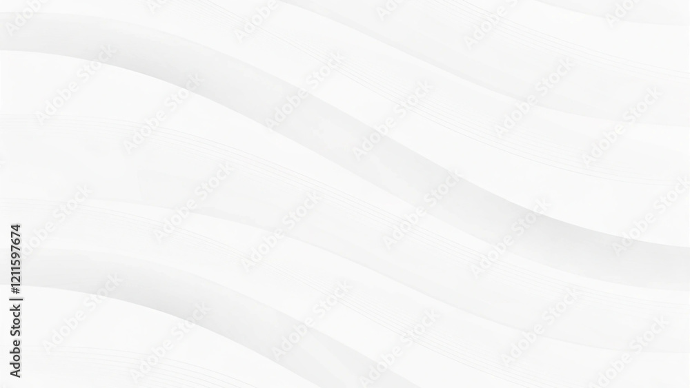 Poster abstract white and light gray wave modern soft luxury texture with smooth and clean subtle backgroun