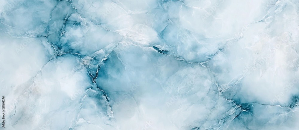Poster abstract marble texture background with soft blue and white swirls seamlessly blending, perfect for 