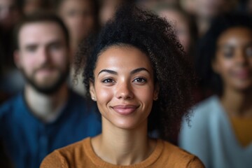 Diverse Crowd of People Representing Community Engagement and Unity