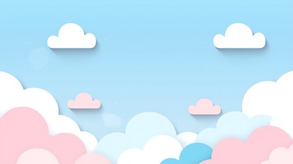 A breathtaking landscape featuring soft pink and blue clouds against a serene sky. This tranquil scene invites a sense of calm and inspiration. Perfect for backgrounds.
