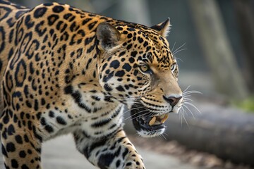 close up of a leopard