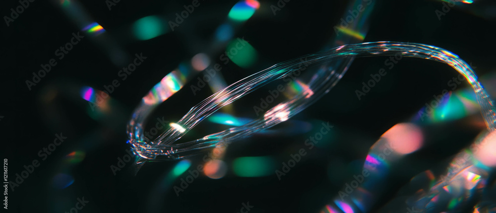 Poster abstract depiction of wires suggesting infinite speed and continuous movement