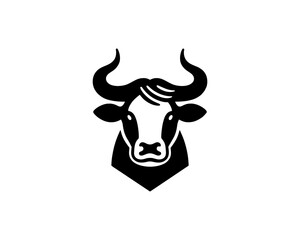 Cow logo vector. Animal farm. Cow icon vector illustration.
