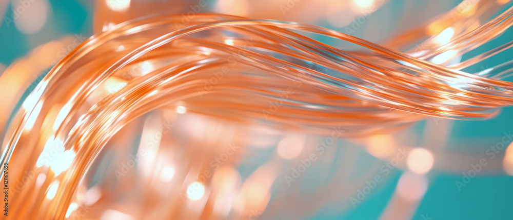 Aufkleber abstract representation of wires illustrating acceleration, deceleration, and speed variations
