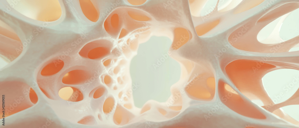 Poster Intricate 3D abstract patterns featuring rhythmic movement and visual harmony