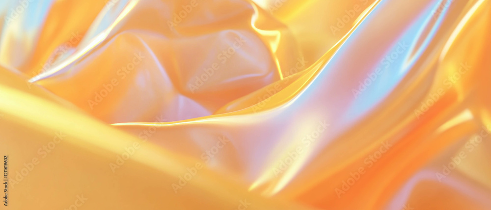 Poster Abstract 3D artistic forms creating visual interest and empty space for creativity
