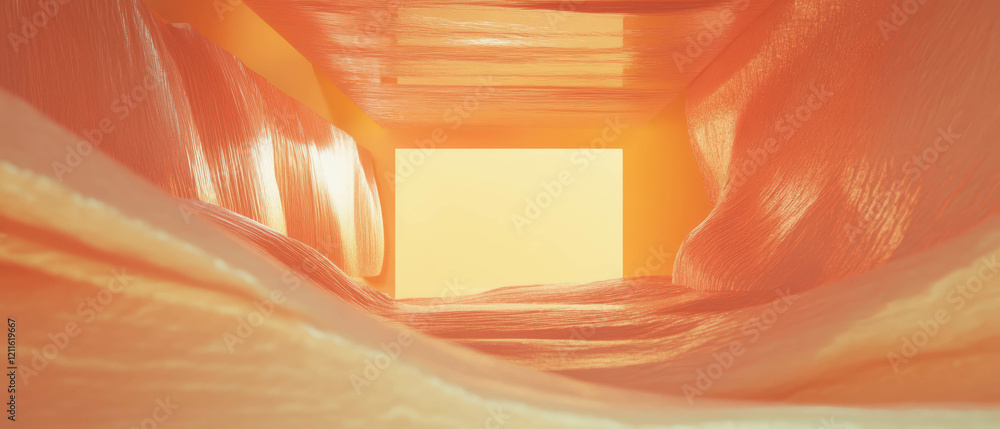 Poster Exploring sensory realms through 3D abstract textures and visual depth