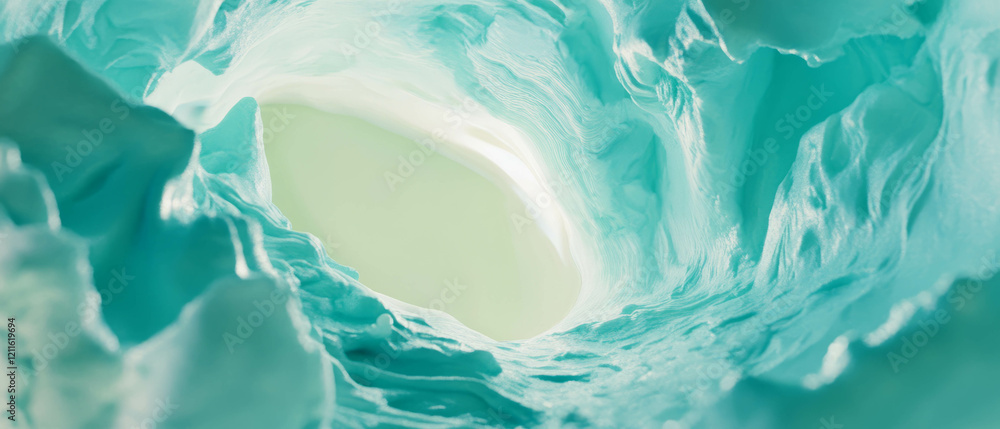 Aufkleber Exploring 3D Abstract Textures with Depth and Tactile Surfaces in a Central Void