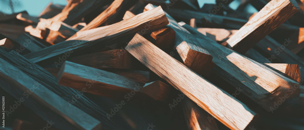 Aufkleber Warm rustic textures with abstract wood creating a cozy atmosphere