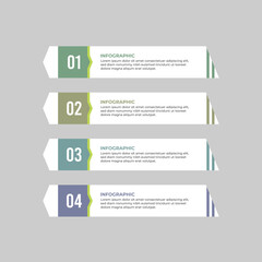 Modern vector infographic with minimalist design, perfect for visually presenting data attractively.