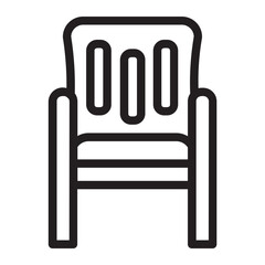 chair line icon