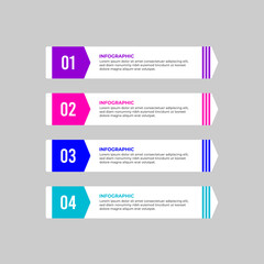 Modern vector infographic with minimalist design, perfect for visually presenting data attractively.