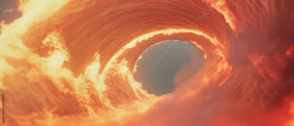 Poster Exploring fiery arches in an abstract representation of heat and energy dynamics