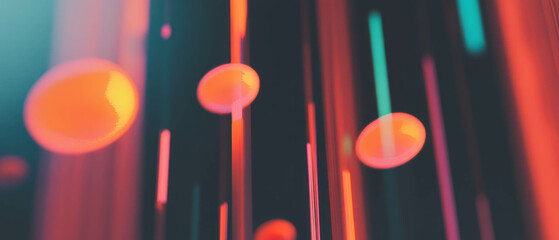 Dynamic representation of data trends through rising and falling bar graphs in a 3D design