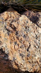 Rough Granite Rock Surface with Natural Shadow Detail