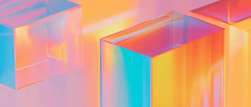 Abstract visualization of 3D box plots representing data distribution and analysis