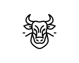 Cow logo vector. Animal farm. Cow icon vector illustration.