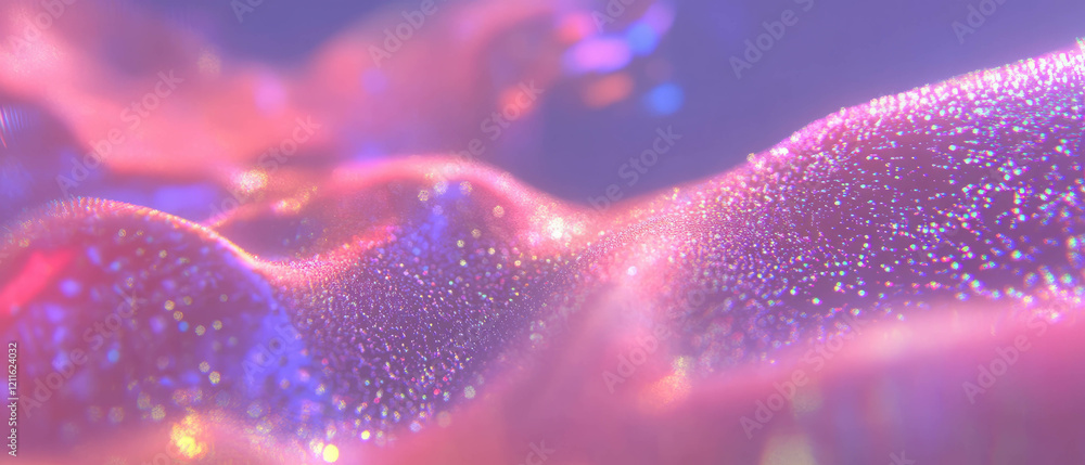 Poster Exploring abstract 3D data clusters in a vibrant visual representation of data analysis