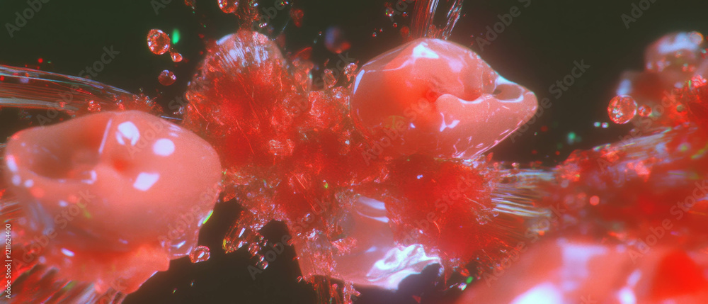 Poster Interactive 3D data visualization background enhancing user exploration experience