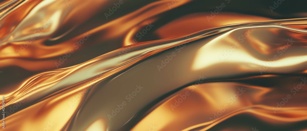 Aufkleber Modern abstract background featuring metallic textures and reflections for 3D data visualization