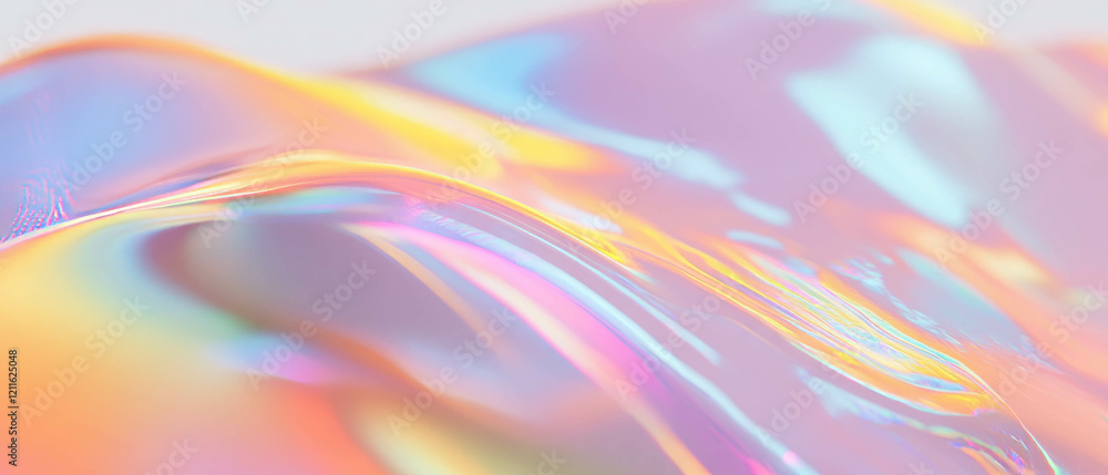 Poster Dynamic abstract background of 3D data visualizations reacting to musical sound waves