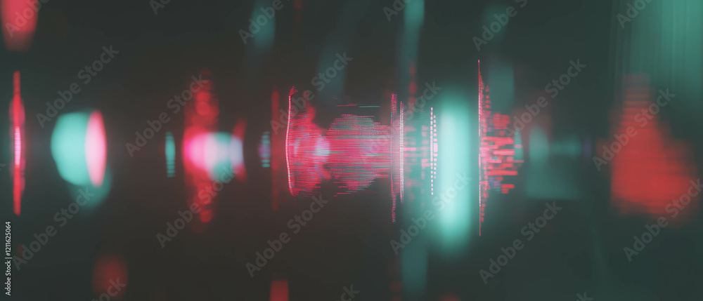 Poster Dynamic 3D data visualizations react to sound creating an immersive experience
