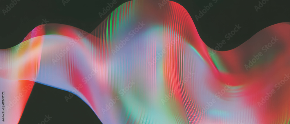 Poster Dynamic abstract background showcasing changing colors in 3D data visualizations