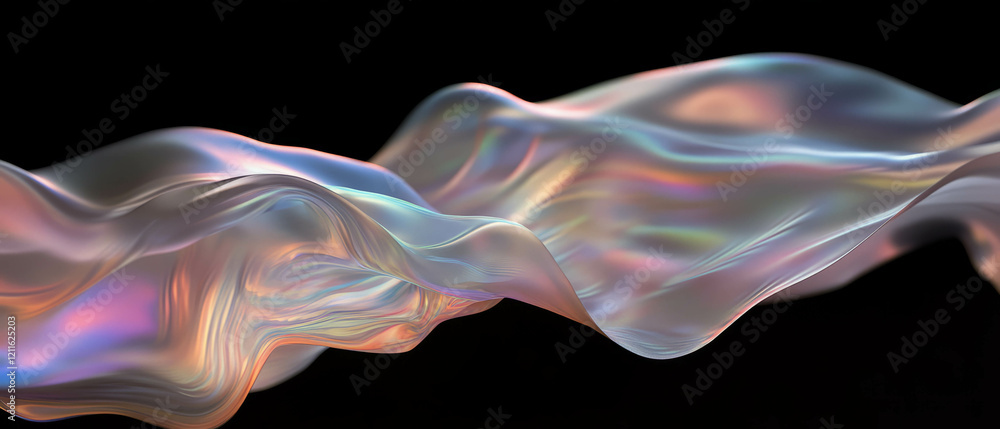 Poster Dynamic layers of abstract translucent data visualizations in a complex background