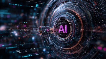 Exploring the Visionary Landscape of a Futuristic City Featuring a Massive Circular Tunnel Enhanced by State of the Art Technology and Artificial Intelligence Innovations