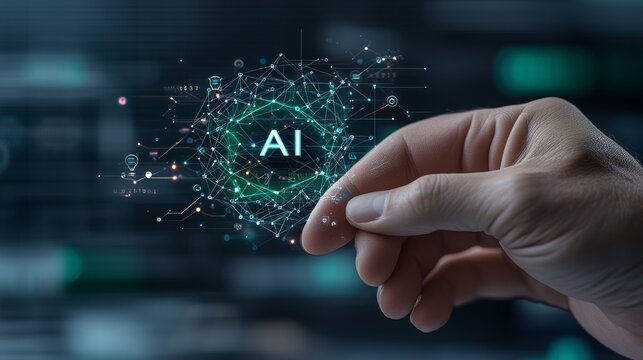 A Hand Holding a Green and White Clock Symbolizing the Intersection of Time and Technology in Our AI Driven Future