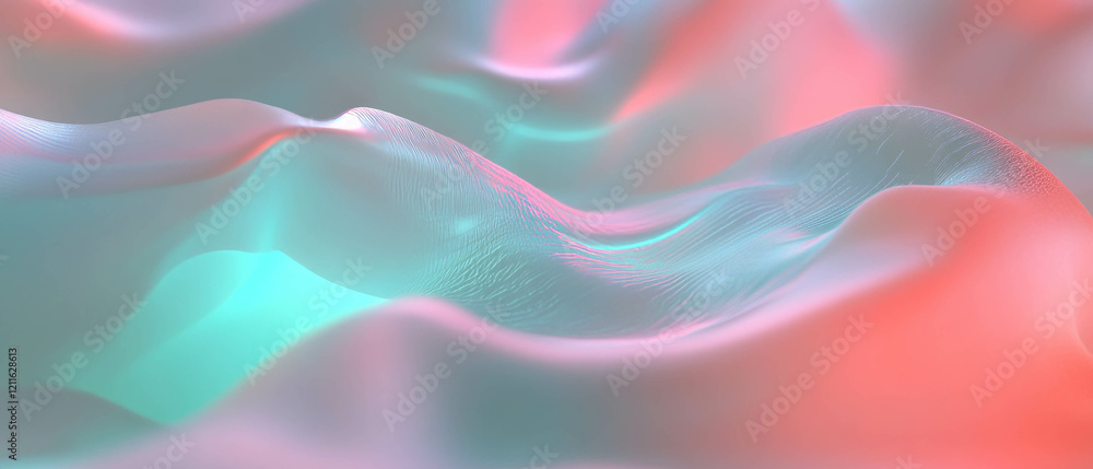 Poster Abstract visualization of heatmaps representing data density and distribution in 3D format