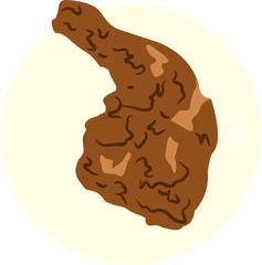 Fried chicken Indonesian food Illustration