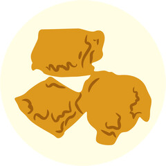 Gorengan Indonesian food Illustration