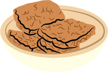 Gorengan Indonesian food Illustration