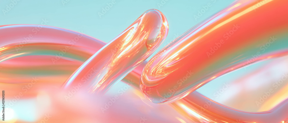 Leinwandbilder Visualizing data flow with abstract 3D Sankey diagrams for analysis and mapping