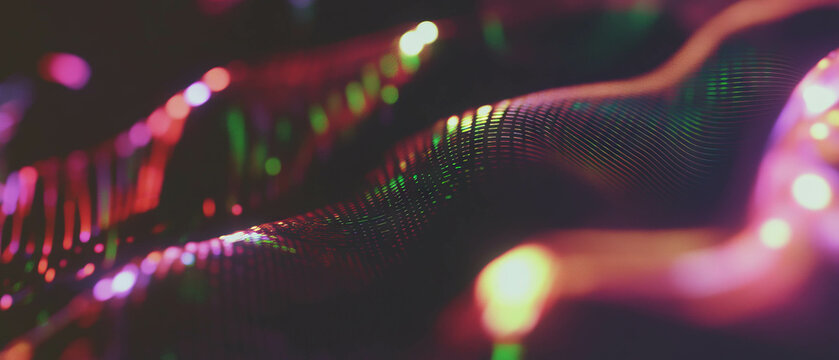 Abstract background showcasing 3D scatter plots and statistical data visualization methods