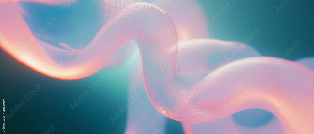Aufkleber 3D smoke creating abstract letters and creative typography compositions