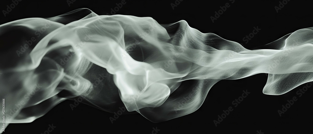 Poster Dynamic simulation of 3D smoke interacting with virtual forces in an abstract background