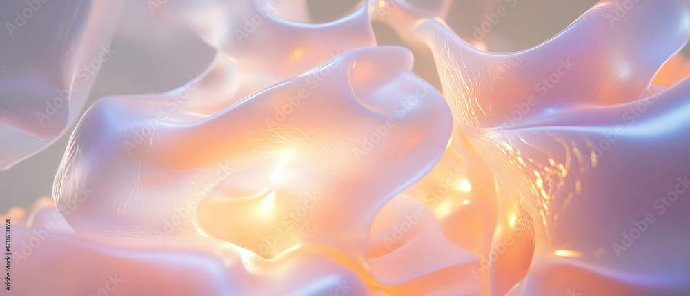 Aufkleber Dynamic interactions of 3D smoke and virtual forces create vivid visuals