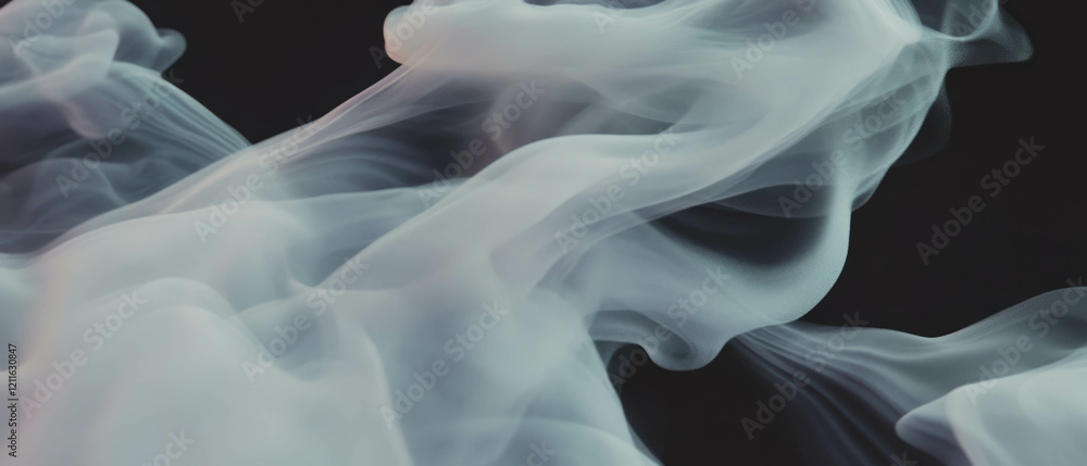 Poster Abstract smoke art with dynamic patterns enhancing modern visual aesthetics