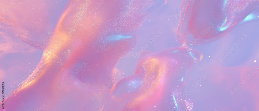 Poster abstract background showcasing 3d smoke with glitter and luxurious sparkling reflections