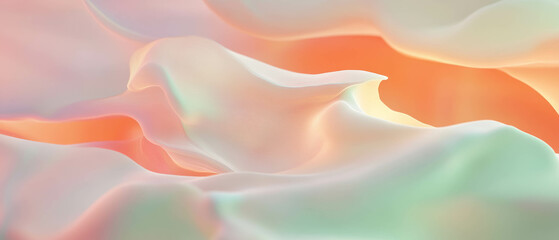 Obraz premium Smooth transitions of 3D smoke in harmonious colors create an abstract background