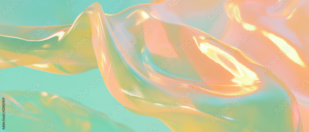 Aufkleber Dynamic abstract background of flowing smoke and water elements creating a calming atmosphere