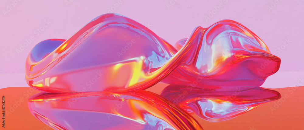 Poster Exploring creativity through abstract sound wave typography and visual communication