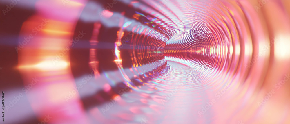 Poster Dynamic interplay of sound waves and light creating mesmerizing visual effects